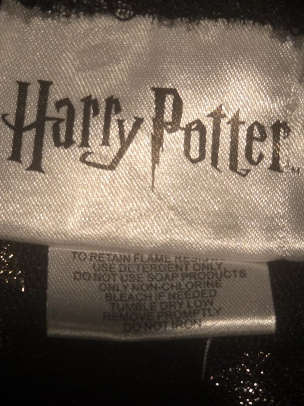 Girls' Harry Potter Long Sleeve Nightgown Invisibility Cloak Cape Size M 7-8 - Picture 8 of 9